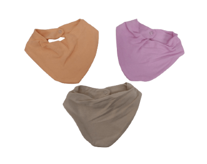 BABADOR BANDANA LISO - 3 UNIDADES #  301898 - MAFESSONI