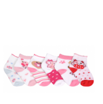 MEIA BEBÊ FEMININA - PACOTE 6 PARES # 0686 - DELOS (YOU)