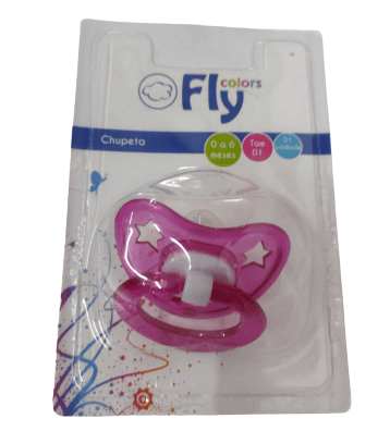 CHUPETA ESTRELA -  BICO DE SILICONE REDONDO - TAMANHO 1 # 188 - FLY