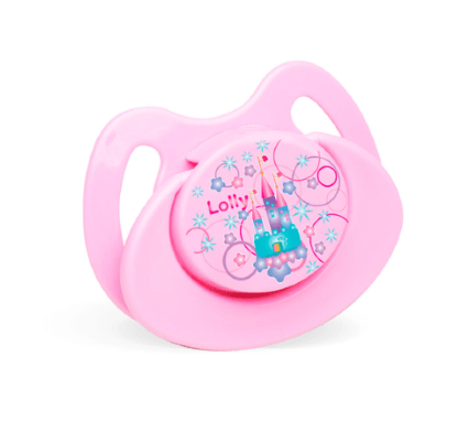 CHUPETA BICO REDONDO DE SILICONE -  T.2 # 4012-01-F - LOLLY BABY