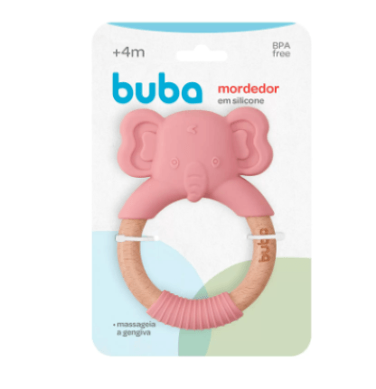 MORDEDOR EM SILICONE ELEFANTE # 15652 - BUBA