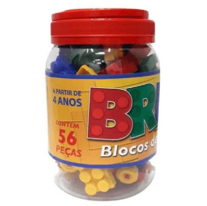 BRICKS BLOCOS DE MONTAR - 56 PEÇAS # 4747 - GALA PAIS & FILHOS