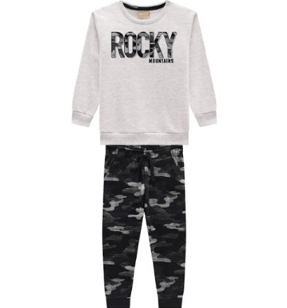 CONJUNTO INFANTIL - MASCULINO - TAMANHO 4 AO 8 # 14738 - MILON