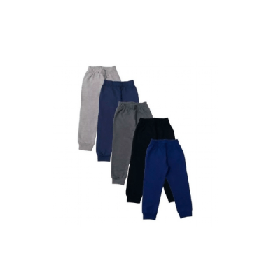 KIT CALÇA DE MOLETOM COM PUNHO - MASCULINO - 3 UNIDADES - TAMANHO 2 AO 3 # 137036 - KYLY