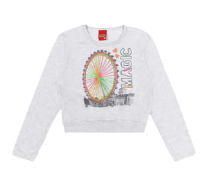 CASACO INFANTIL - FEMININO - TAMANHO 10 AO 18 # 207980 - KYLY
