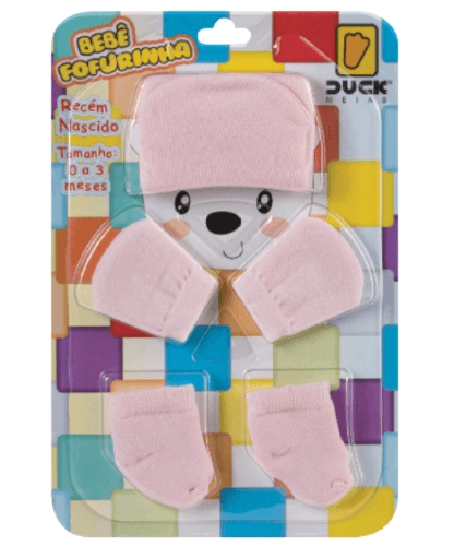 KIT FOFURINHA - TOUCA LUVA E MEIA # 0408005405 - CONDE DUCK