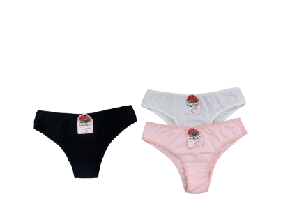 KIT CALCINHA TANGA COTON - 3 UNIDADES - TAMANHO P AO G # 830 - ROSASTYL