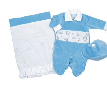 SAÍDA DE MATERNIDADE - 3 PEÇAS - TAMANHO P # 5255 - FEROZ BABY