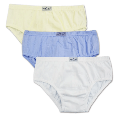 KIT CUECA INFANTIL - 3 UNIDADES - TAMANHO 1 AO 3 # 0052N - LUNA