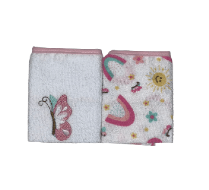 PANO DE BOCA FELPA - 2 UNIDADES - 27X30CM # 4550 - BABY DUFY