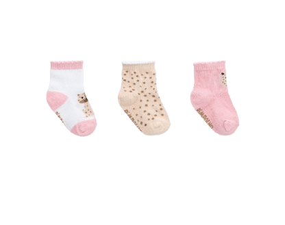 KIT MEIA ESTAMPADA - FEMININO - 3 PARES - TAMANHO 16 A 20 # 0009696 - PIMPOLHO