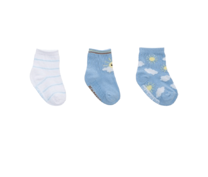 KIT MEIA ESTAMPADA - MASCULINO - 3 PARES - TAMANHO 16 A 20 # 0009697 - PIMPOLHO