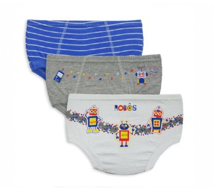 KIT CUECA - 3 UNIDADES - TAMANHO 1 AO 3 # 0553N - LUNA