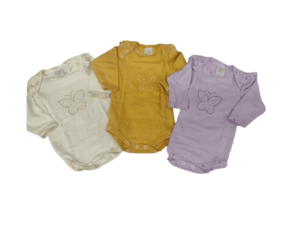 KIT BODY MANGA LONGA - 3 UNIDADES - TAMANHO RN AO G # 20.024 - LE & MA