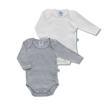 KIT BODY MANGA LONGA - 2 UNIDADES - TAMANHO PREMATURO # KB30P - LENE