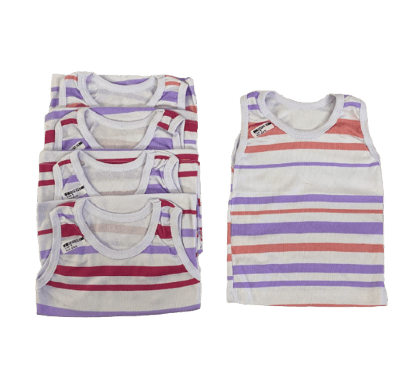 KIT CAMISETA REGATA LISTRADA - 6 UNIDADES - TAMANHO 1 AO 3 # 405 - TOP CHOT