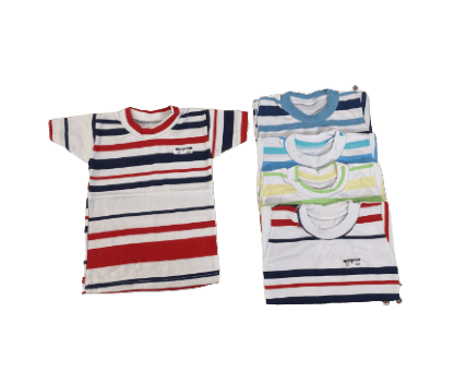 KIT CAMISETA MEIA MANGA LISTRADA - 6 UNIDADES # 406 - TOP CHOT