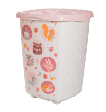 CESTO DECORADO MENINA - 38 LITROS # 13358 - PLASUTIL