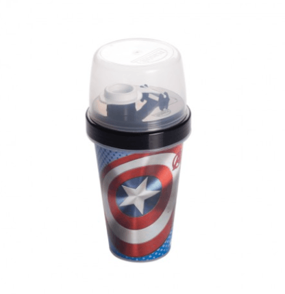 MINI SHAKEIRA CAPITÃO AMERICA - 320ML # 13375 - PLASUTIL