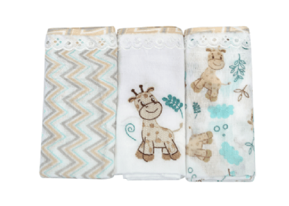 FRALDA COM BAINHA - 3 UNIDADES - DENGO # 3664 - MINASREY