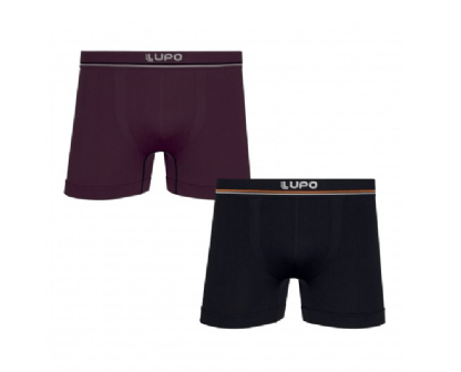 KIT CUECA BOXER - 2 UNIDADES - TAMANHO P AO GG # 00436-088 - LUPO