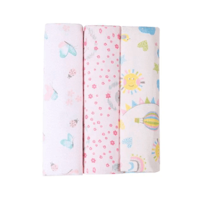 KIT CUEIRO FLANELADO ESTAMPADO KARINHO - 80X80CM - 3 UNIDADES # 40270 - PAPI