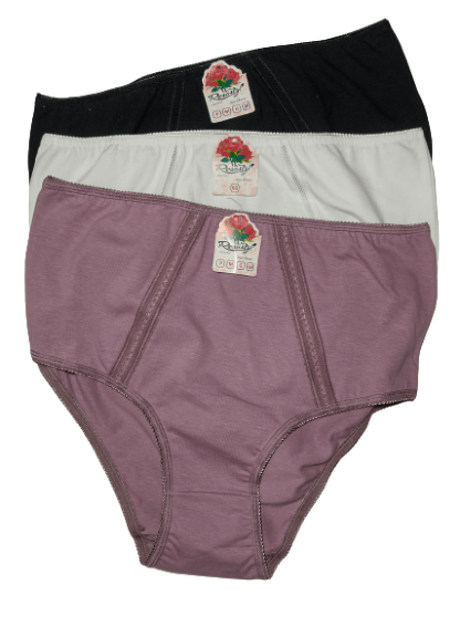CALCINHA COTTON LISA- 3 PEÇAS - TAMANHO GG # 00463 - ROSASTYL