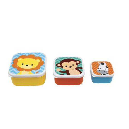 KIT POTINHOS ANIMAIS FUN - 3 PEÇAS # 11383 - BUBA