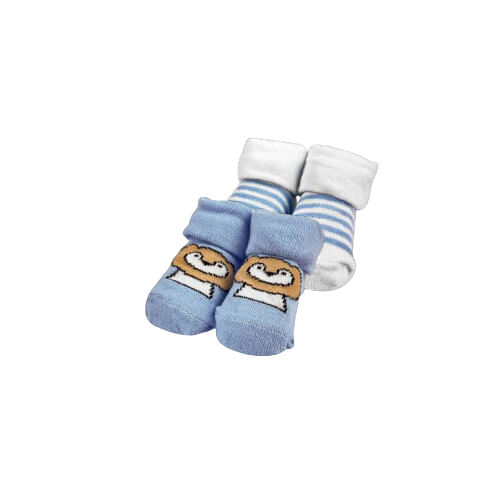 KIT 2 PARES DE MEIAS - MASCULINO - TAMANHO RN # 1432 - CAJOVIL