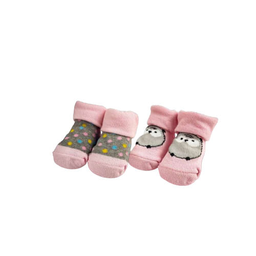 KIT 2 PARES DE MEIAS - FEMININO - TAMANHO RN # 1433 - CAJOVIL