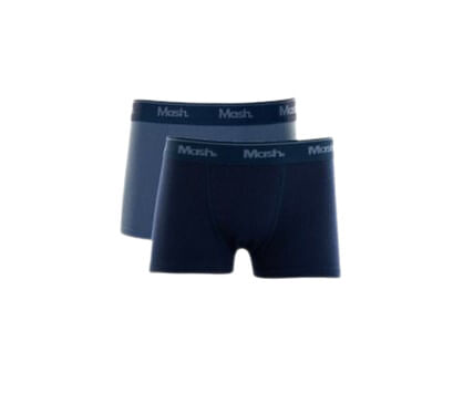 CUECA BOXER INFANTIL - ALGODÃO - 2 UNIDADES - TAMANHO P AO GG # 110.07 - MASH