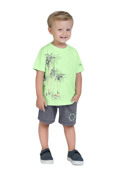 CAMISETA MASCULINO - TAMANHO 4 AO 8 # 15050 - MILON