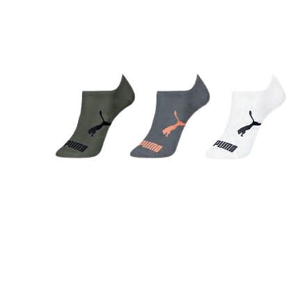 MEIA SAPATILHA INVISIVEL PUMA - 3 PARES - TAMANHO 29 A 34 # 2740.001 - SELENE