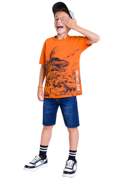 CAMISETA INFANTIL - MASCULINA - TAMANHO 10 AO 16 # 112183 - KYLY