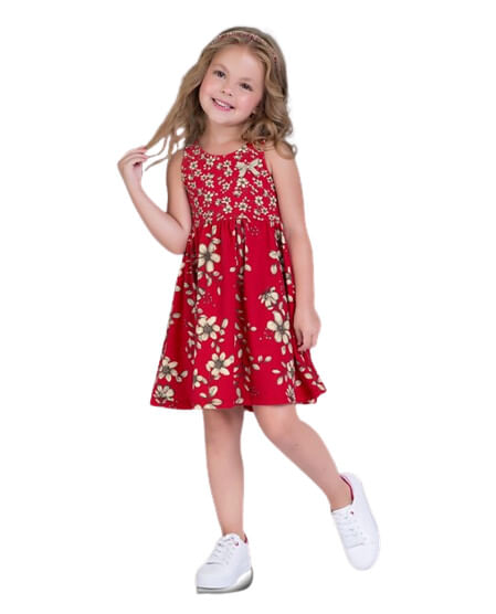 VESTIDO FEMININO - TAMANHO 10 AO 14 # 14986 - MILON