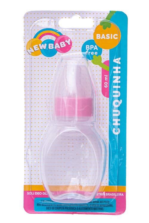 MAMADEIRA CHUQUINHA - TAMANHO 60ML # 1171 - NEW BABY