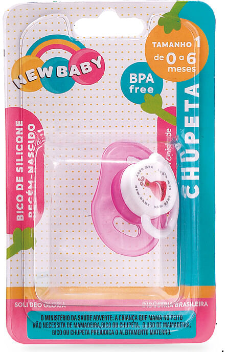 CHUPETA BICO DE SILICONE ORTO # 1132 - NEW BABY