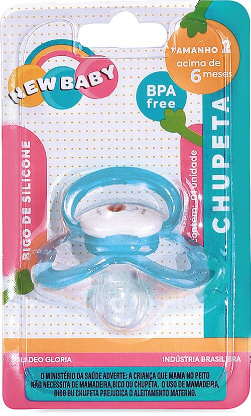 CHUPETA BICO DE SILICONE - BICO ORTODONTICO - FASE 2 # 1121 - NEW BABY