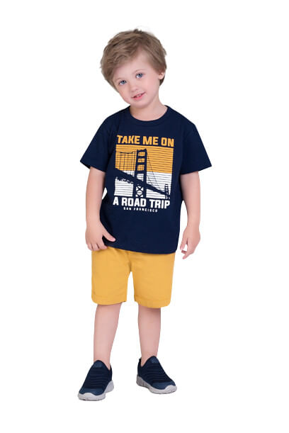 CONJUNTO INFANTIL - MASCULINO - TAMANHO 4 AO 8 # 15057 - MILON