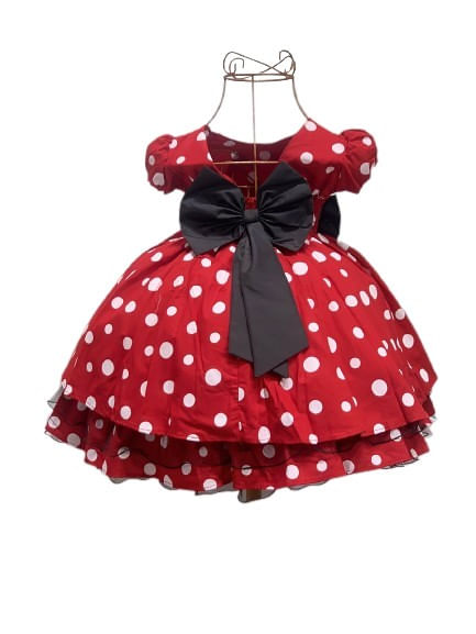 VESTIDO DE FESTA - INFANTIL -  MINNIE - TAMANHO 1 AO 3 # 1687 - MENINA BONITA