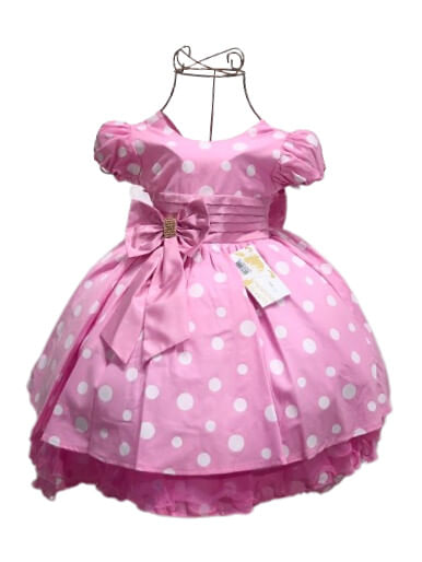 VESTIDO DE FESTA  - INAFANTIL - MINNIE - TAMANHO 1 AO 3 # 1690 - MENINA BONITA