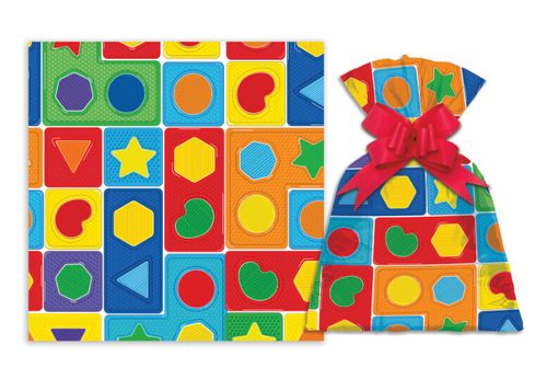 SAQUINHO PARA PRESENTE - 20X29 - PLAY KIDS - 50 UNIDADES # 1199-258 - GALA PAIS & FILHOS