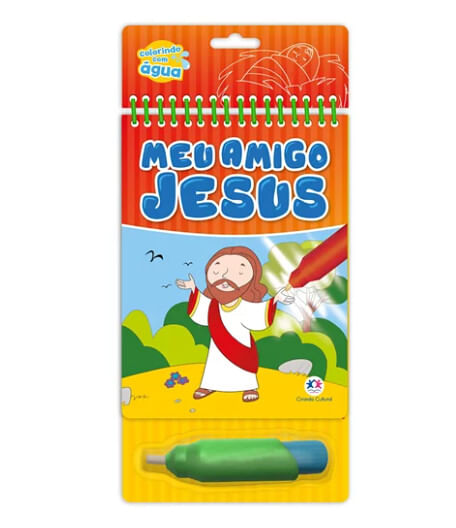 LIVRO COLORINDO COM ÁGUA - MEU AMIGO JESUS # 79217 - CIRANDA CULTURAL