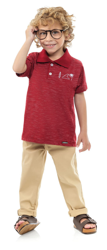 CAMISA INFANTIL - MASCULINO - TAMANHO 1 AO 3 # 21358 - ANGERÔ