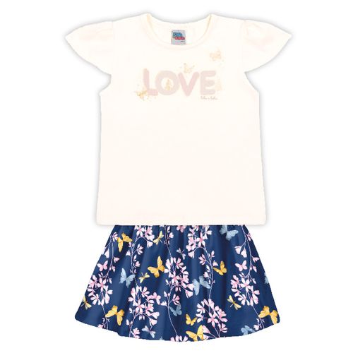 CONJUNTO INFANTIL - FEMININO - TAMANHO 4 AO 10 # 11079 - KIKO E KIKA