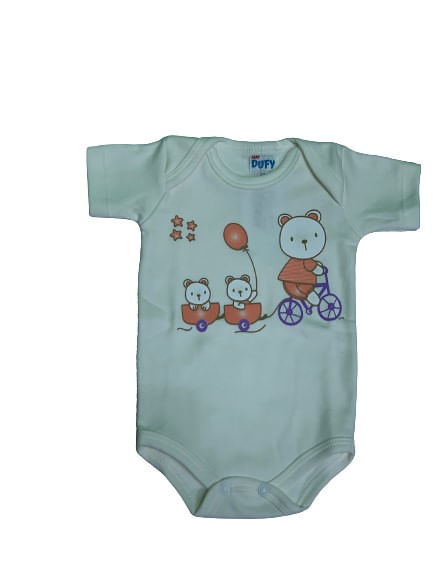 KIT BODY MANGA CURTA - 3 UNIDADES - TAMANHO RN AO G # 1102 - BABY DUFY