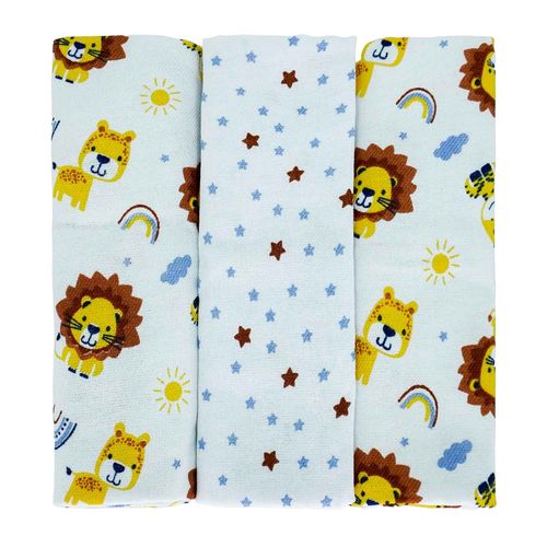 CUEIRO FLANELADO 1,00cm X 80cm  - 3 UNIDADES - BUBLIM # 280264 - INCOMFRAL