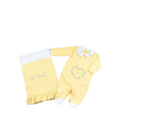 SAÍDA DE MATERNIDADE  - 3 PEÇAS- TAMANHO RN # 5401 - FEROZ BABY