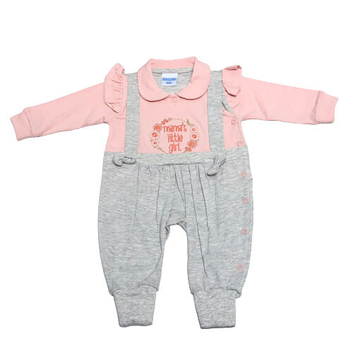 MACACÃO LONGO - BORDADO LITTLE GIRL - TAMANHO RN AO G # 05679 - MAGLIAN