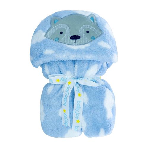 MANTA COM CAPUZ MICROFIBRA - BICHINHOS - BABY JOY FUNNY # 490041 - INCOMFRAL